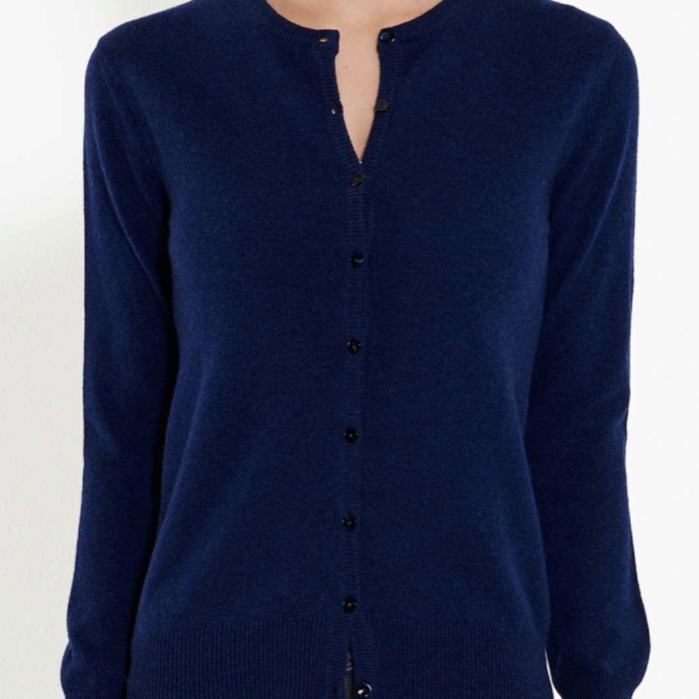 Premise Cashmere Blue Cardigan 100% Cashmere S